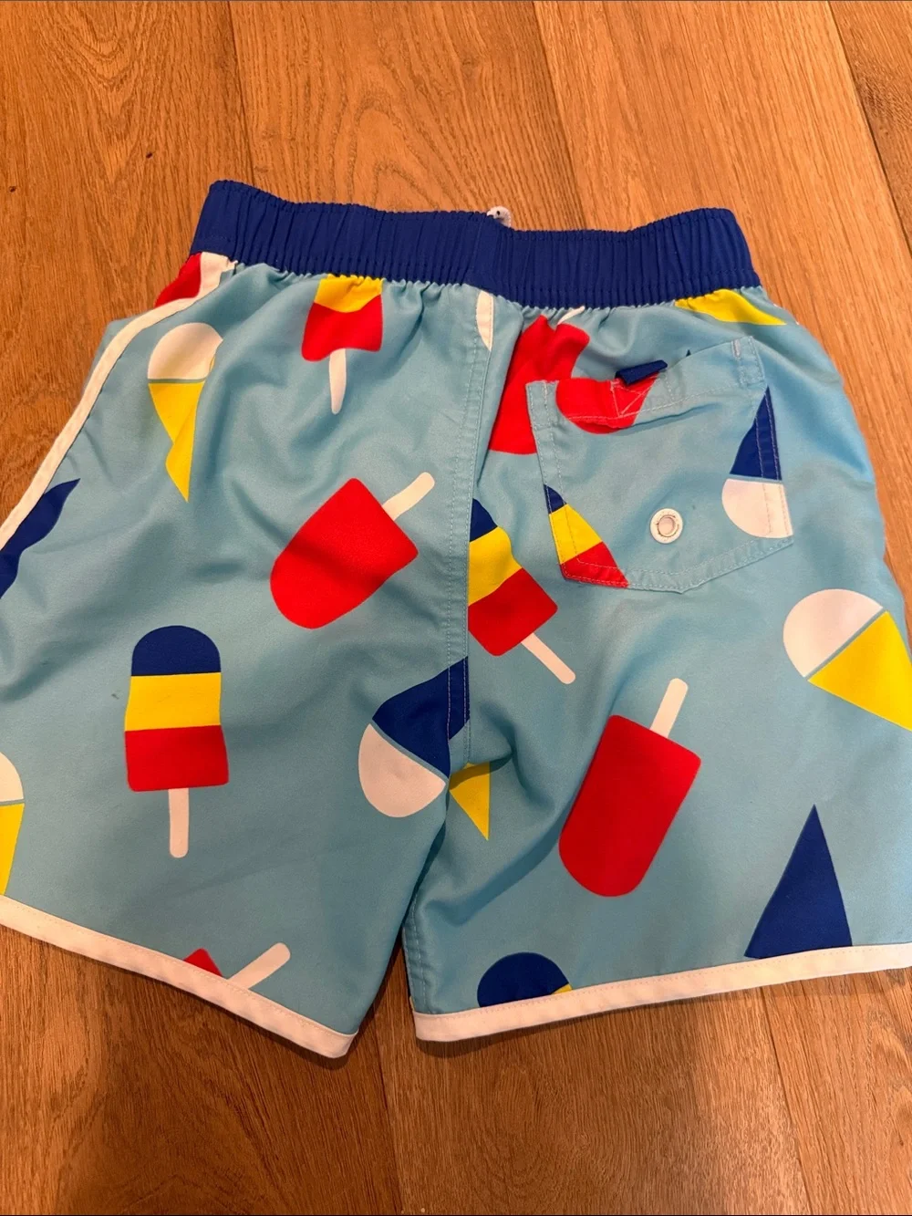 Mini Boden Popsicle Ice Cream Trunks/Board Shorts - 7-8